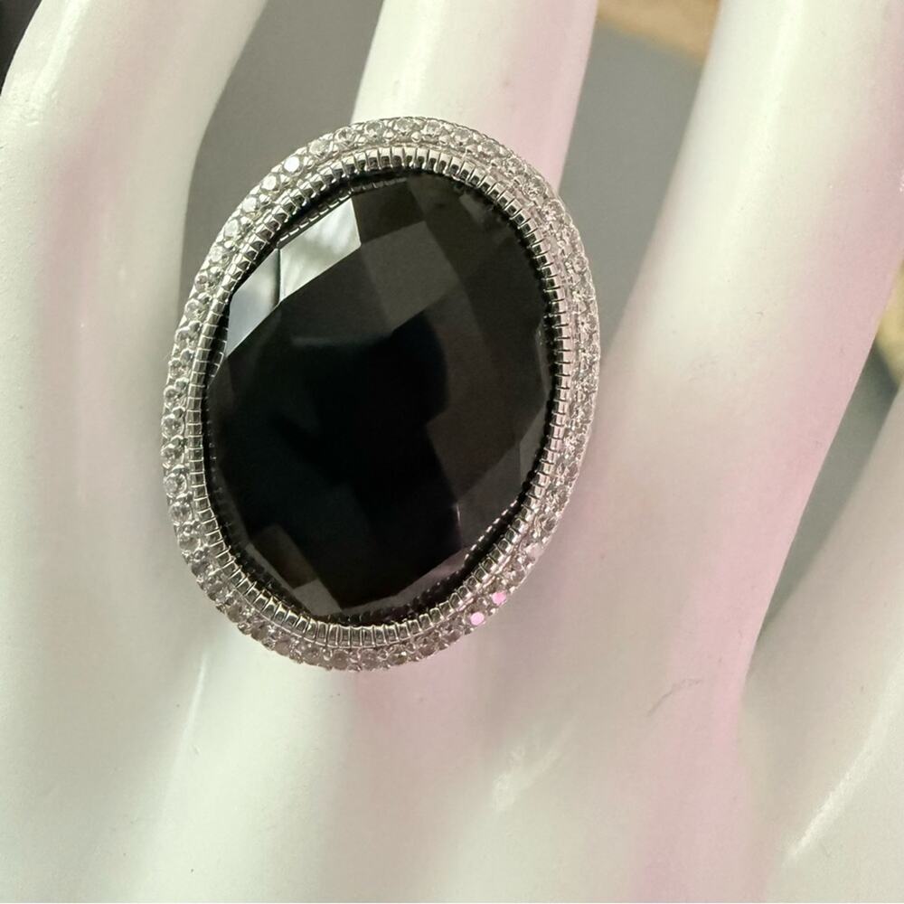 Judith Ripka 925 Sterling Silver Ring Size 6 NEW